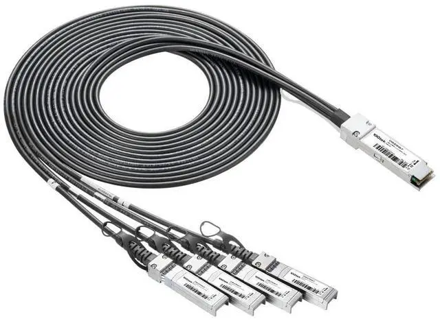 Main image of 10Gtek 40G QSFP+ to 4xSFP+ Breakout DAC for Cisco QSFP-H40G-CU5M - 40GBASE-CR4 Passive Direct Attach Copper Twinax QSFP to SFP Cable for Cisco Devices, 3-Meter(10ft)