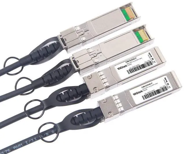 Alt view image 4 of 5 - 10Gtek 40G QSFP+ to 4xSFP+ Breakout DAC for Cisco QSFP-H40G-CU5M - 40GBASE-CR4 Passive Direct Attach Copper Twinax QSFP to SFP Cable for Cisco Devices, 3-Meter(10ft)