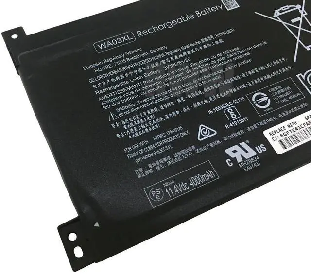 Alt view image 2 of 4 - K KYUER HWW New 11.4V 48.01Wh WA03XL Battery Compatible with HP Pavilion X360 14-BA 15-BK 15-BR 15-BR001TX HSTNN-UB7H HSTNN-LB7T TPN-W126 916812-855 916812-055 Series