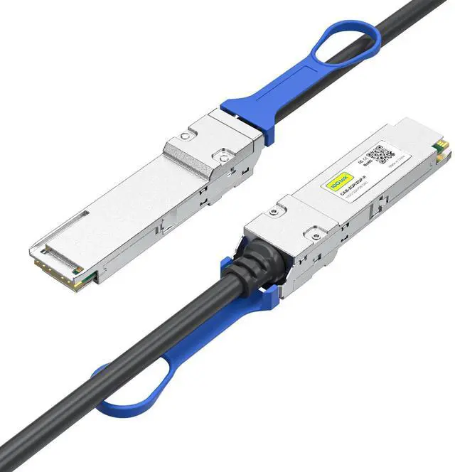 Alt view image 2 of 5 - 10Gtek 100G QSFP28 DAC Cable - 100GBASE-CR4 QSFP28 to QSFP28 Passive Direct Attach Copper Twinax Cable for Cisco QSFP-100G-CU2M, 2-Meter