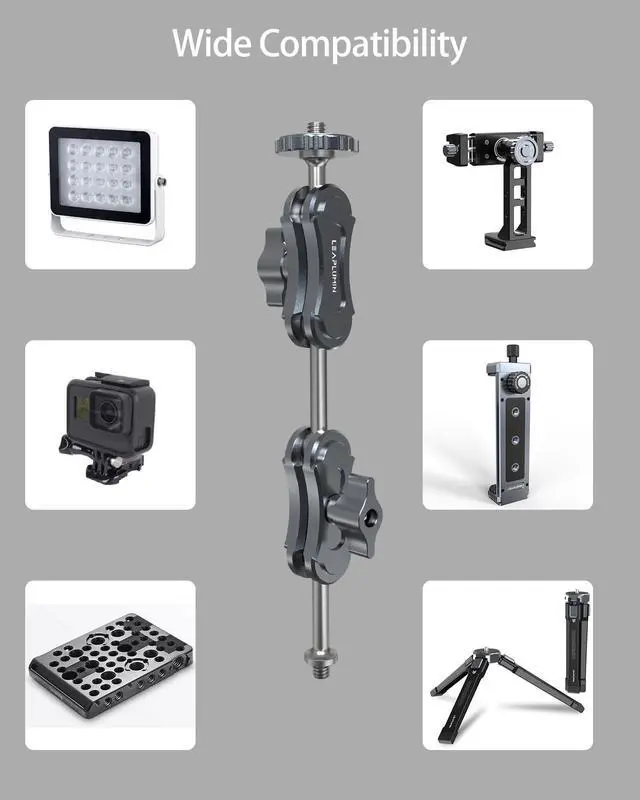Alt view image 4 of 5 - Leaplumin Ipad 12.9 Tripod Mount Adapter, Aluminum Ipad Holder for Tripod Mount,Tablet Tripod Mount with 1/4" Screw,Universal Tripod Mount for Ipad,Compatible with Ipad Pro 12.9/11/10.5-(4.7"-12.9")