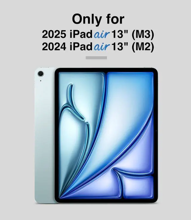 Alt view image 2 of 5 - SWITCHEASY Coverbuddy Lite Designed for iPad Air 13 Inch Case M3/M2 (2025-2024), Case Compatible with Magic Keyboard [Keyboard Not Included], White (1.0 BD)