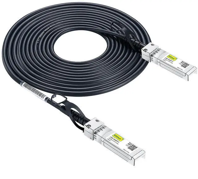 Main image of 10Gtek SFP+ DAC Twinax Cable, Passive, Compatible with Intel XDACBL5M, Ubiquiti UniFi UC-DAC-SFP+, TP-Link, Fortinet, 5 Meter(16.4ft)