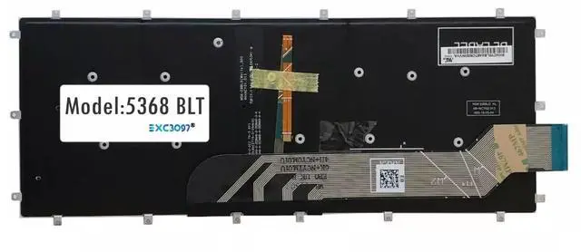Alt view image 3 of 3 - Keyboard Replacement Compatible with Dell 13 5368 5378 7368 5379 7378 7466 P69g P83g P58f P70f 14-7000 Series 7460 7466 7467 Backlit Spanish (Retroiluminado)