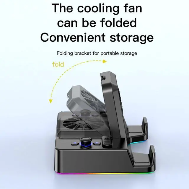 Alt view image 5 of 5 - TEFELE Type-c Game Docking Station for Steam Deck/ROG Ally/Switch Game Box, Dual Cooling Fan 4 USB Ports 4K@60HZ, 100w 10Gbps with Projector Screen, USB3.0 Card Reader,1000Mbps