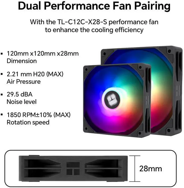 Alt view image 4 of 5 - Peerless Assassin 120 Digital ARGB CPU Air Cooler, Digital Screen Top Cover,6 Heatpipes | 1850RPM PWM Fans for AM4/AM5,Intel LGA115X/1200/1700/1851 (Black)