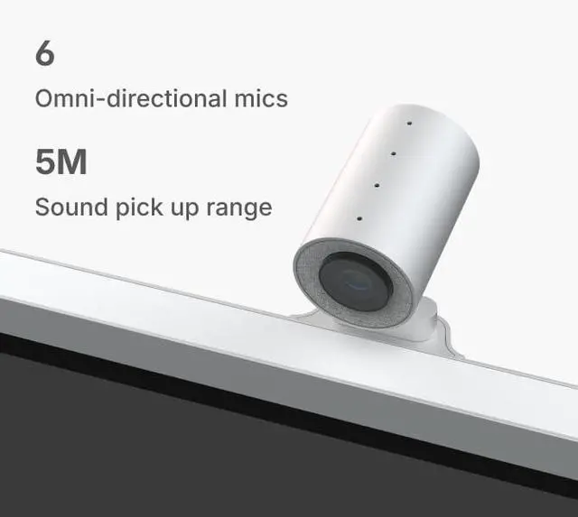 Alt view image 4 of 4 - Vibe Smart Camera Smart Whiteboard, 4K Meeting Room Video Camera, 6 Microphones, Wide Field of View 142°, AI-Powered Tracking & Auto Framing