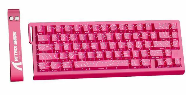 Main image of ATTACK SHARK X68 HE 8000Hz Rapid Trigger Keyboard, 0.01mm RT Accuracy Wired Gaming Keyboard with Magnetic Switch, Adjustable Actuation, Rapid Trigger, Snap Tap, RGB Lighting for PC/Mac, Ruby