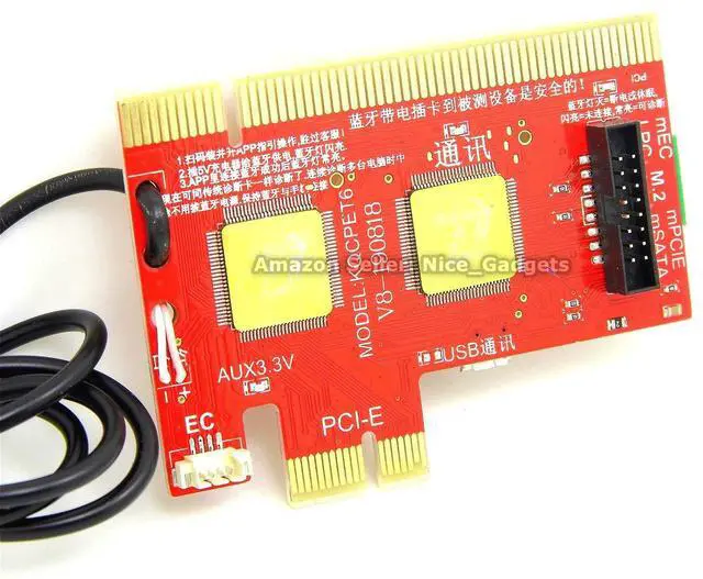Alt view image 3 of 5 - Lingvetron New V8 PCIe USB Post Test Card Motherboard Diagnostic Tester Kit Unique USB Diagnosis for PC Laptop Server All in One Mini PC Mac Android Phone Tablet Computer Analyzer Multi Ports Support