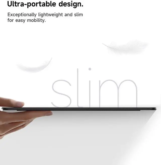 Alt view image 3 of 5 - SURITCH for iPad Stand Holder for iPad Pro 13-inch (M4) 2024, Slim Adjustable Tablet Stand, Lightweight Portable, Support Portrait & Landscape, Magnetic Tablet Holder for iPad Pro 13" (M4)-Black