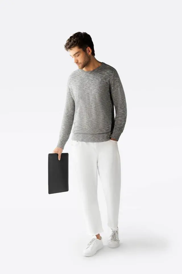 Alt view image 4 of 5 - Portare Leather Sleeve Compatible with MacBook - Drop Resistance Laptop Sleeve, EVA Shell, Suede Lined