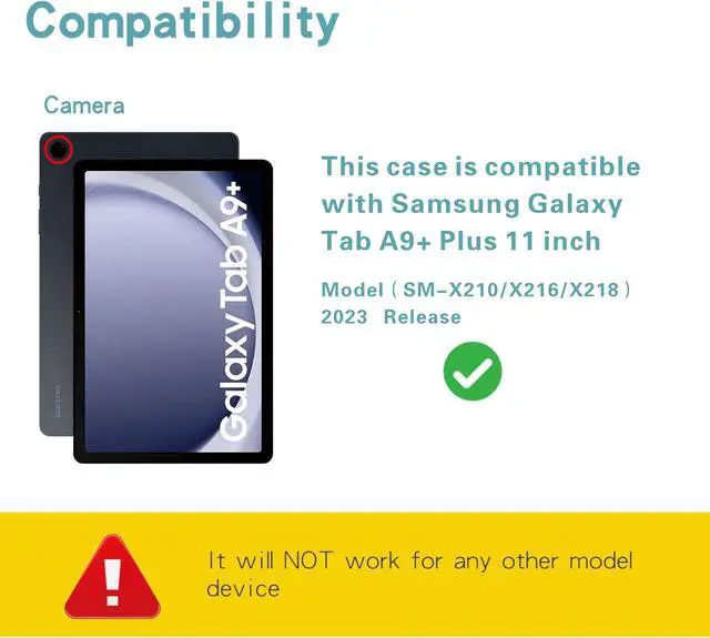 Alt view image 2 of 5 - Touch Keyboard Case for Samsung Galaxy Tab A9+ Plus 11'' (SM-X210/X216/X218), with Pencil Holder - Magnetically Detachable Touch Bluetooth Keyboard (Black)