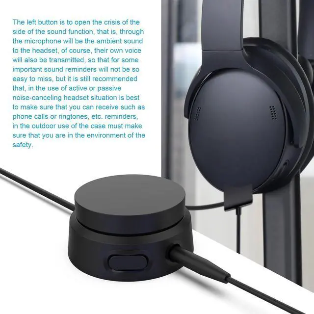 Alt view image 5 of 5 - Auhsuxo Audio Multimedia Volume Controller, USB Volume Knob Computer Sound Adjuster Compatible with Bose 700 QuietComfort 45 QC35 II, 8.2FT/2.5m Black