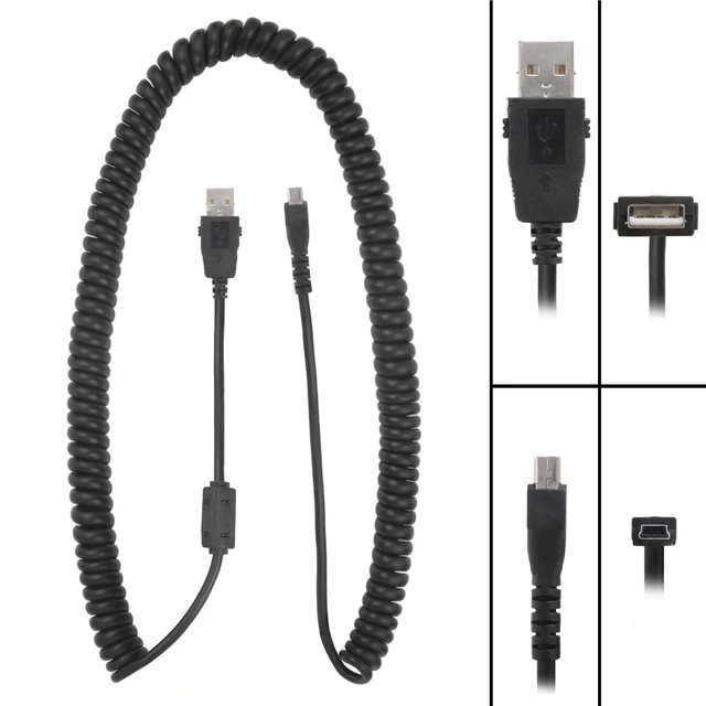 Alt view image 2 of 4 - ECS Replacement Cable Compatible with Philips SpeechMike Premium Touch, SpeechMike Premium & SpeechMike III, 5'-10' Curly USB, 95% of mic Errors are Due to Cable. Why Spend Hundreds on a new mic
