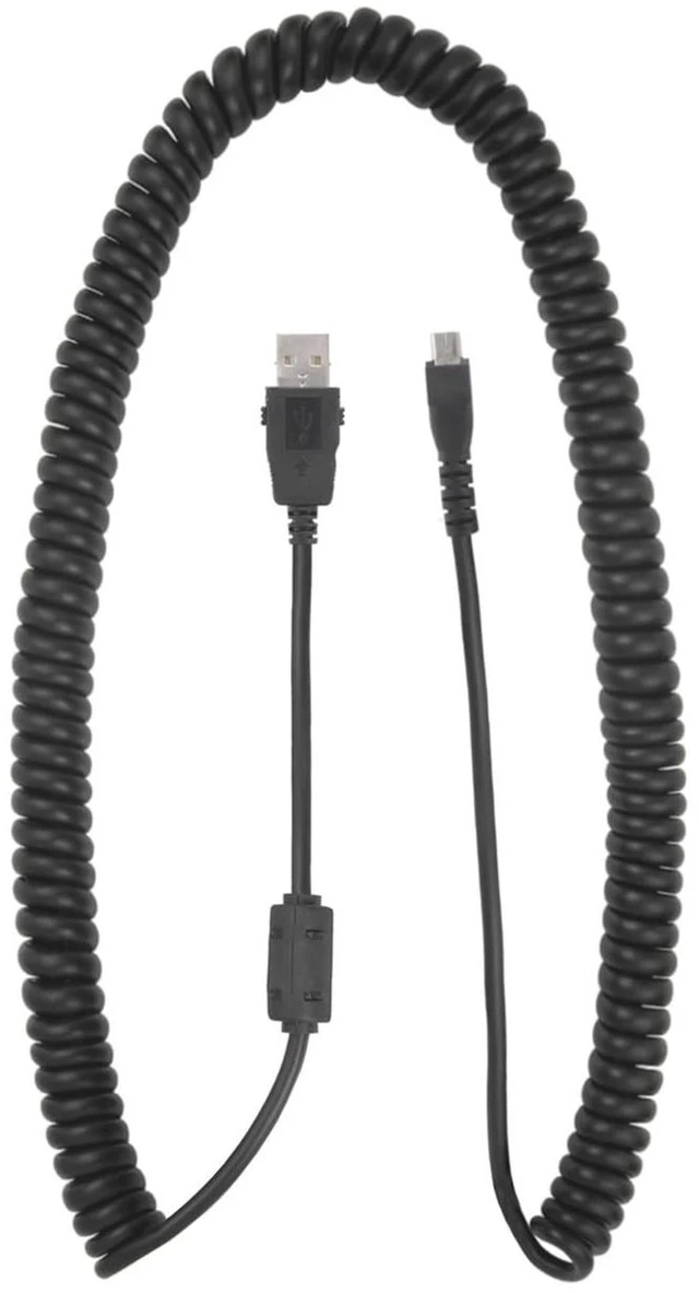 Main image of ECS Replacement Cable Compatible with Philips SpeechMike Premium Touch, SpeechMike Premium & SpeechMike III, 5'-10' Curly USB, 95% of mic Errors are Due to Cable. Why Spend Hundreds on a new mic