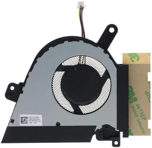 Alt view image 3 of 5 - CPU GPU Cooling Fan for ASUS TUF Dash F15 FX516PC FX516PE FX516PM FX516PR FX516EN Air RTX3070 12V 1A FNAQ 13NR0760P01011 DFSCK221151817 FNAR 13NR0760P02011 DFSCK22D05883L