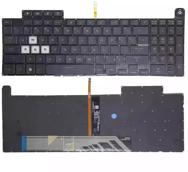Main image of Jingelmall New Replacement Keyboard for Asus TUF A15 F15 FA507 FA507R FX507 FX507R FX507Z FX507ZM Keyboard with Each-Key RGB Colorful Keyboard US Layout