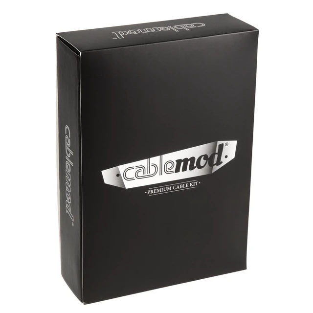 Alt view image 3 of 3 - CableMod Classic ModMesh Sleeved Cable Kit for Corsair Type 5 (Blk + White)