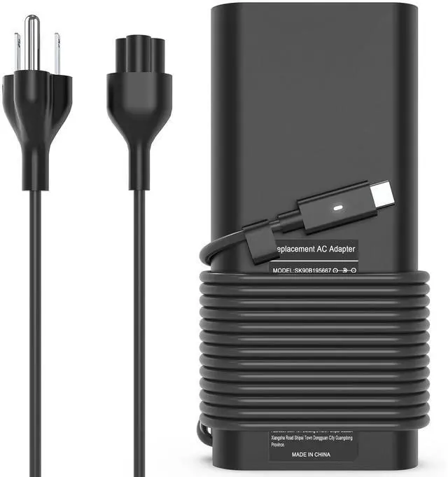 Main image of 130W USB C Laptop Charger Compatible with Dell Xps 17,Precision 5550 5530 2in1,XPS 15 2in1 9575Latitude 7410 7310 7210 9410 9510 5420 5520 5510 Power Supply Cord