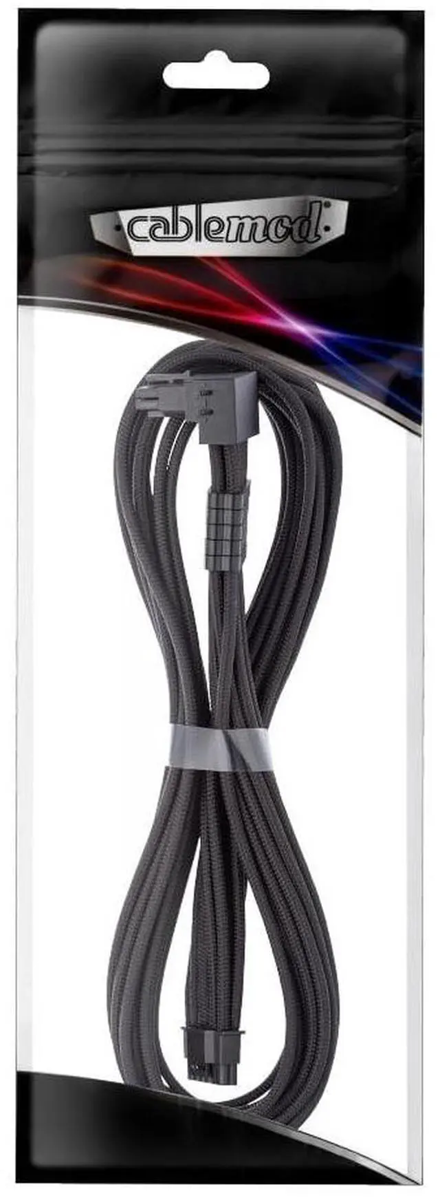 Alt view image 5 of 5 - CableMod C-Series Pro ModFlex Sleeved 12V-2x6 12VHPWR StealthSense PCIe Cable for Corsair Type 5 RMX Shift (Black, 16-pin to 90 16-pin, 65cm)