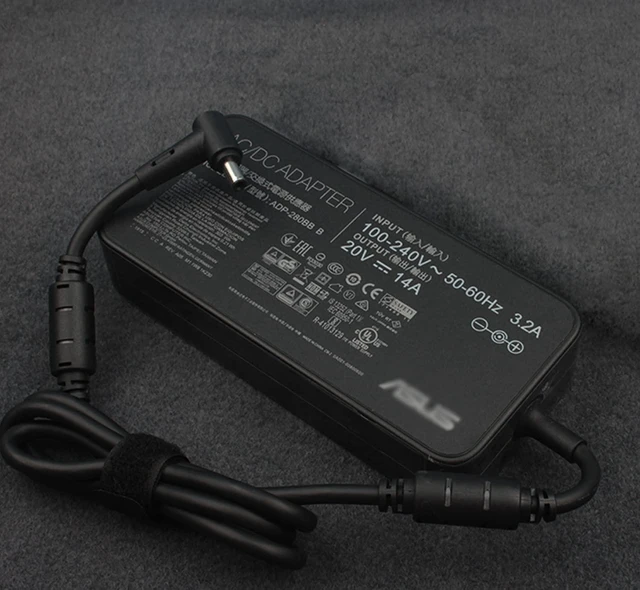 Alt view image 3 of 5 - 280W Charger for Asus ROG Strix G16 G614 G614J G614JU G614JU-N3031W Gaming Laptop ADP-280BB B 20V 14A 12A Power Supply Adapter Cord
