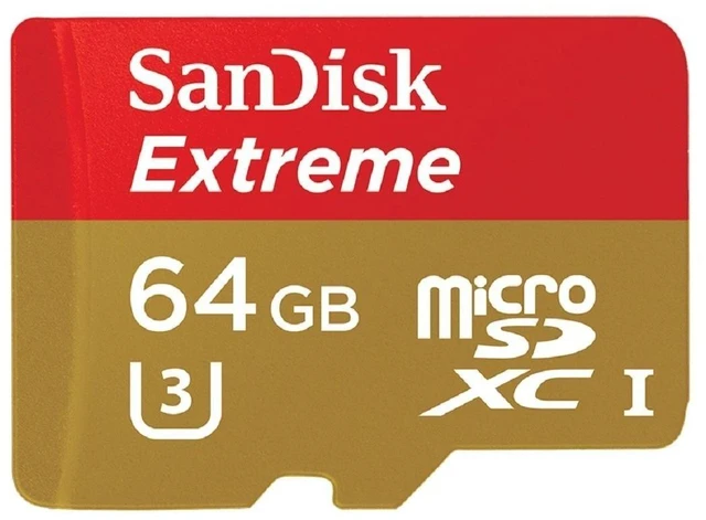 Main image of SanDisk Extreme 64GB microSDXC UHS-I Card with Adapter (SDSQXNE-064G-GN6MA)