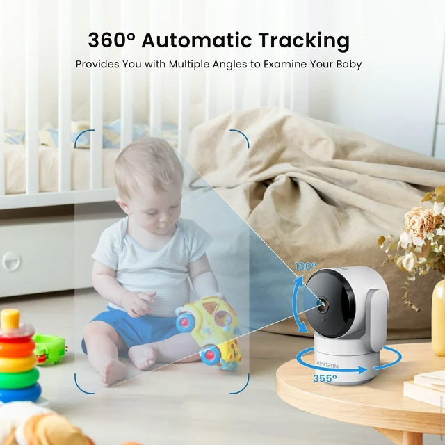 Alt view image 4 of 5 - AMOROM Indoor Camera 2K, Baby/Kids/Elderly/Dog/Cat Camera