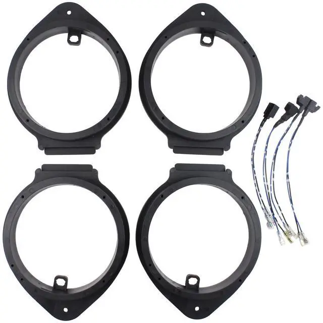 Alt view image 2 of 5 - DriveFix Front and Rear 6.5 Inch Door Speaker Adapter Spacer Ring with Wiring Harness Plug for Chevrolet Silverado Suburban Blazer Camaro GMC Sierra Savana Yukon XL Canyon Buick Cadillac Escalade