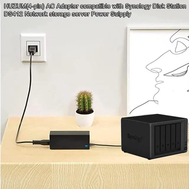 Alt view image 2 of 5 - HUZUM 4-Pin 12V 10A Power Adapter for Synology NAS DiskStation DS1520+ DS1522+ DS916+ DS918+ DS920+ DS923+ DS723+ DS420+ DS423+ DS620slim DS720+ DS418 DS718+ DS1019+ for synology disksta