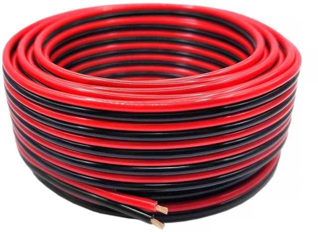 Main image of Pure Copper 14 AWG Red & Black Bonded Zip Wire Automotive Cable 50 feet