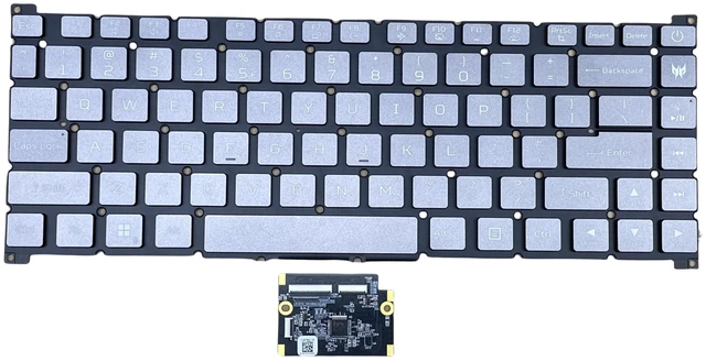 Main image of YIJIATech Replacement Keyboard for Acer AEZGCR00020 with Per Key RGB Backlight Laptop Keyboard Gray SG04P P22EPK NKI141S0RY 24900031KA01 SUX 58ZGCKKTNQ0 V194766ES1 UI V1947D1