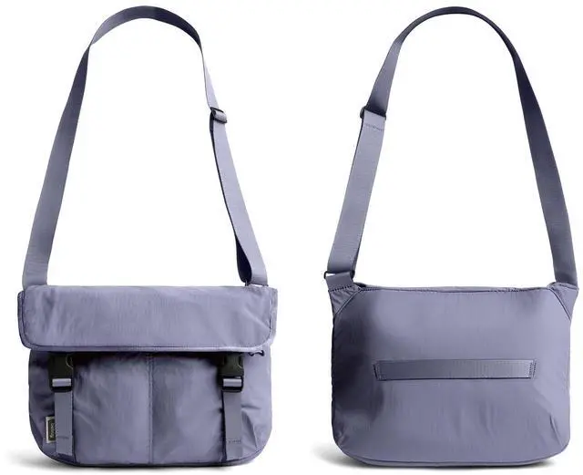 Alt view image 3 of 5 - Bellroy Cinch Messenger (12 liter lightweight shoulder bag, water-resistant fabric, effortless organization) - LilacHaze