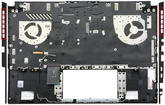 Alt view image 2 of 5 - BestParts Palmrest with RGB Backlit Keyboard Replacement for ASUS TUF Gaming FX507 FX507V FX507Z, FA507 FA507U FA507X (for 90Wh Battery Models, Dual Air Vents, US Layout, Transparent WASD Keys)