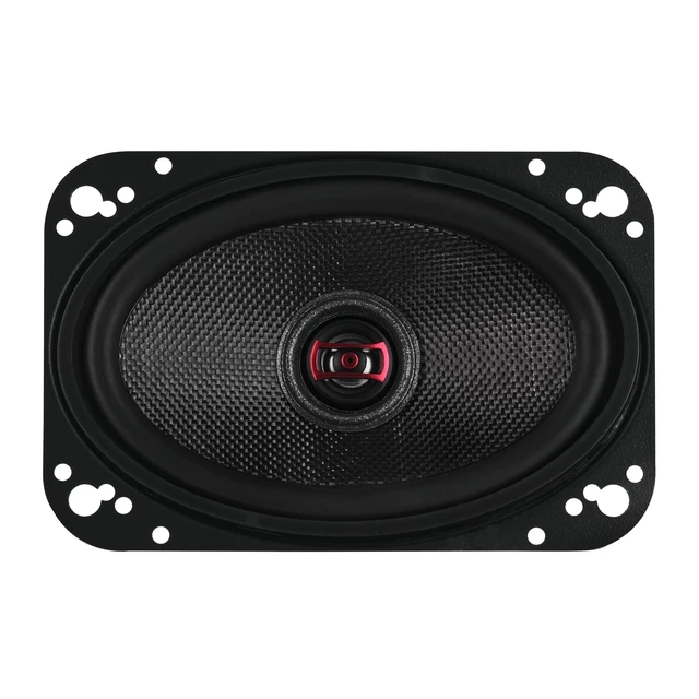 Alt view image 3 of 5 - DS18 EXL-SQ4.6 4x6 2-Way Coaxial Speakers Pair, 60W RMS 260W Max Glass Fiber Cone, Neodymium Tweeter, 3-Ohm, Black Steel Basket