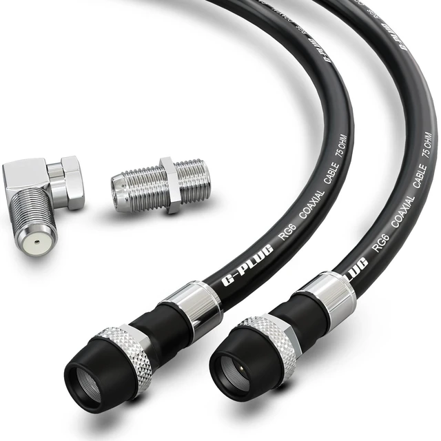 Main image of G-PLUG 150FT RG6 Coaxial Cable Extender - Coax Cable Cord, Triple Shielded