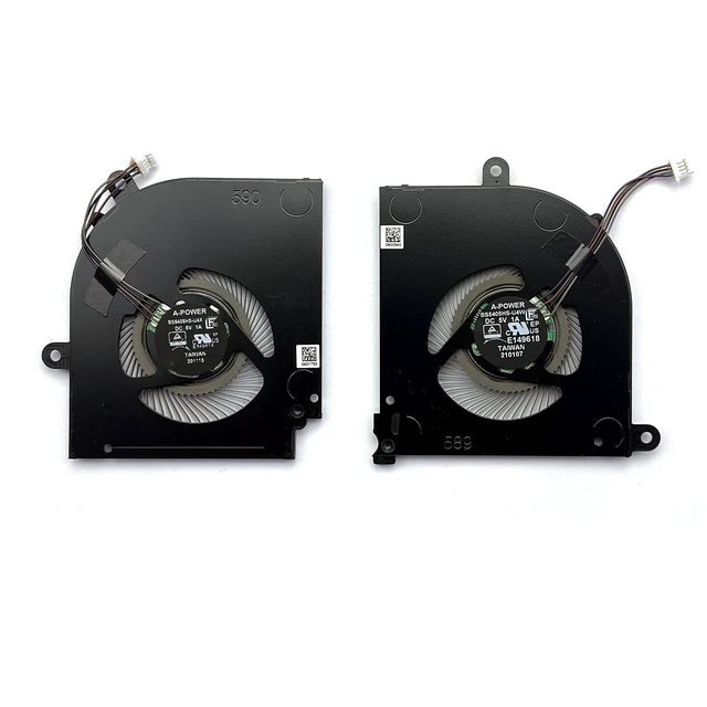 Main image of Bestpart New CPU+GPU Cooling Fan Replacement for MSI Stealth 15M MS-1562 MS-1563 BS5405HS-U4W BS5405HS-U4X DC5V 1A Dual Fans
