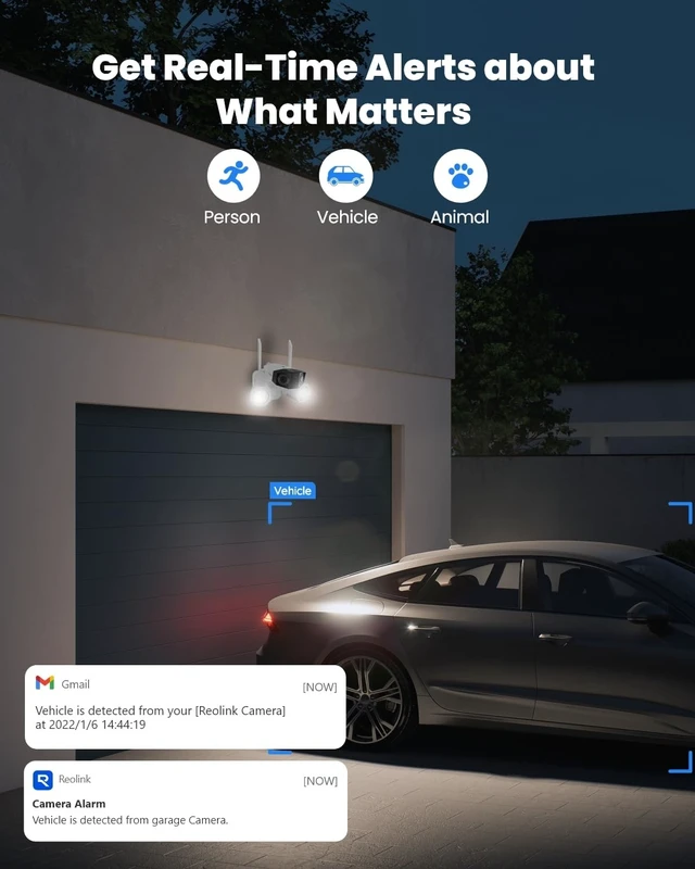 Alt view image 5 of 5 - REOLINK 4K 8MP Floodlight Security Camera Outdoor 180 Dual-Lens Camera