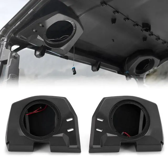 Main image of A & UTV PRO Rear Roof Speakers Pods for Polaris General 1000 2020-2025 Accessories 6.5" Speaker Mount Pods System Panel Replace #2637784#2637785