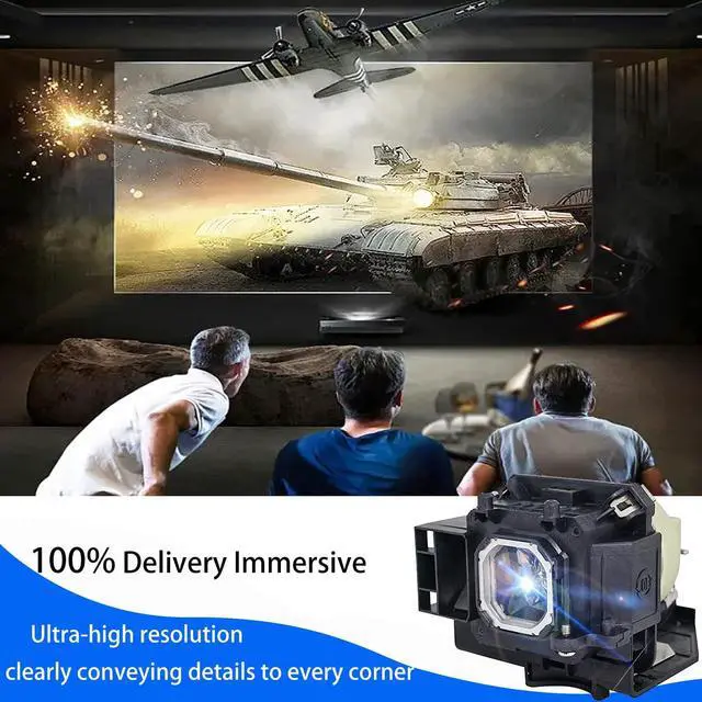 Alt view image 5 of 5 - iQubay NP23LP/100013284 Quality Replacement Projector Lamp Bulb for NEC NP-P401W NP-P451W NP-P451X NP-P501X with Housing