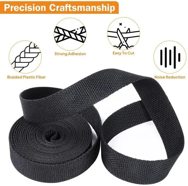 Alt view image 4 of 5 - FOURUB 2:1 Heat Shrink Fabric Tubing Braided Sleeving Woven Wire Loom Shrinkable Cable Sleeve for Automotive Wire Harness/Cable Sheath (3/8"-20ft)