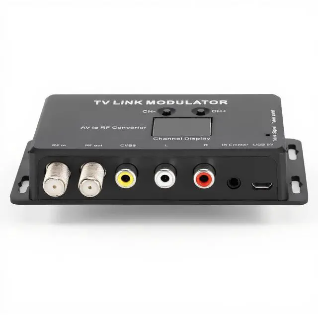 Main image of SALALIS UHF Modulator, IR Modulator TM70 TV Link Modulator AV to RF Converter IR Extender with Channel Display RF Modulator for TV with USB Charge Cable