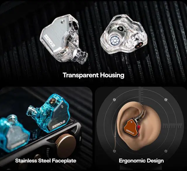 Alt view image 5 of 5 - HIFIXAUDIO 7Hz x Crinacle Zero:2 in Ear Monitor, Updated 10mm Dynamic Driver IEM Earphones, HiFi Wired Earbuds, with OFC IEM Cable for Gaming & Music Audiophiles (with Mic 3.5mm, Blue)