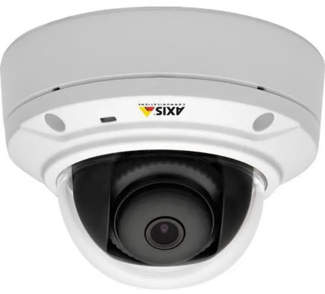 Main image of Axis 0536-001 Communications 1080p Day and Night Compact Vandal-Resistant Outdoor-Ready Fixed Mini Dome Network Camera (White)