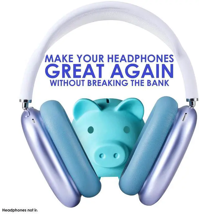 Alt view image 5 of 5 - AHG Accessory House Global Sheepskin Leather Replacement air pods max Ear Cushions Pads Compatible with Apple AirPods Max Headphones (Sky Blue). Easy DIY Fit ^^ High-Density Foam ^^ Strong Magnet