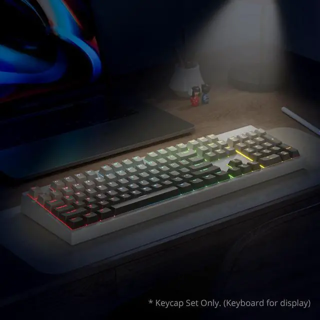 Alt view image 5 of 5 - Owpkeenthy OEM Profile Double Shot PBT Keycaps 135 Keys, Shine Through Gradient Design, Backlit Custom Key Cap Set for MX Switch Mechanical Gaming Keyboard (OEM Dust)