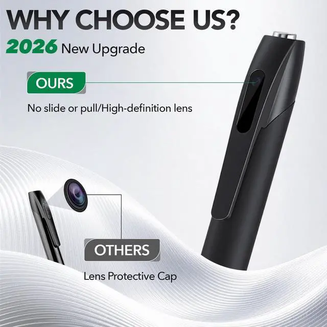 Alt view image 2 of 5 - Anoredo 1080P Full HD Hidden Camera Pen, Mini Body Camera for Home & Nanny Use, Long Battery Life, Easy One-Button Operation (2026 Upgrade)