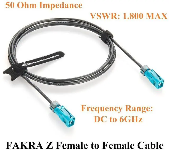 Alt view image 4 of 5 - IP67 Waterproof Rosenberger Fakra Z Female to Female RF Coaxial Cable 59Z163-003-Z Vehicle GPS Antenna Cable for GMSL2 & FPD-Link III Camera, ADAS, Embedded Vision Cameras, Infotainment (10M/32.8FT)