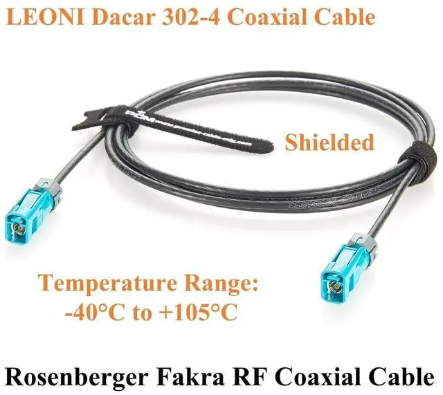 Alt view image 5 of 5 - IP67 Waterproof Rosenberger Fakra Z Female to Female RF Coaxial Cable 59Z163-003-Z Vehicle GPS Antenna Cable for GMSL2 & FPD-Link III Camera, ADAS, Embedded Vision Cameras, Infotainment (10M/32.8FT)
