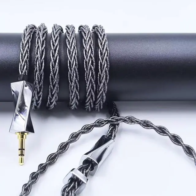 Alt view image 2 of 5 - Fezzlo 8 Core Silver Plated Upgraded Cable,HiFi Replacement Mini 4Pin XLR Compatible with Audeze LCD-2 LCD-3 LCD-4 LCD-X LCD-XC for Musician Audiophile 3.5mm 4.9ft