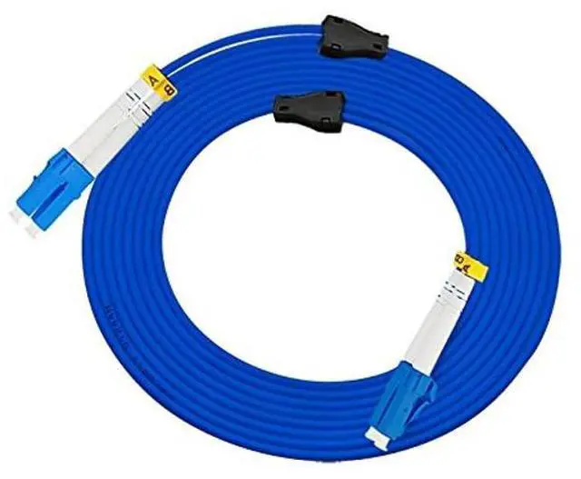 Alt view image 2 of 4 - Jeirdus 20M LC to LC Indoor Armored Duplex 9/125 SM Fiber Optic Cable Jumper Optical Patch Cord Singlemode 20Meters 65ft LC-LC